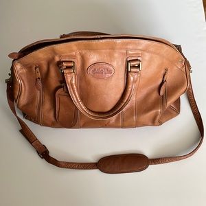 Large 100% Real Leather Duffel Tote